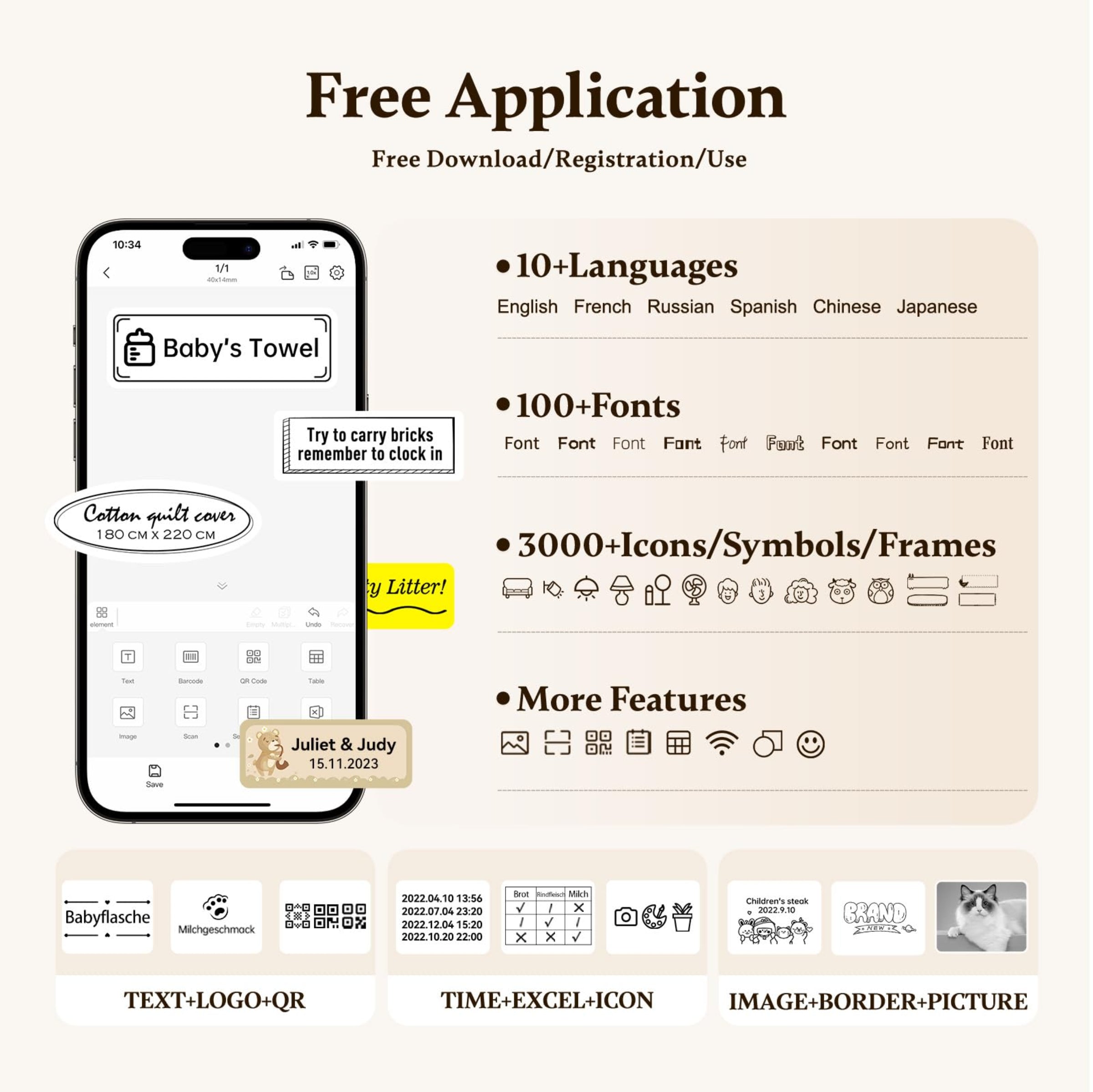 NB525 - NIIMBOT - D11_H - 300DPI - PORTABLE BLUETOOTH LABEL PRINTER INC FREE LABEL ROLL