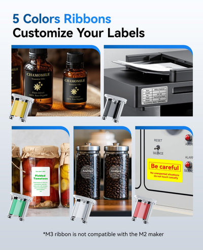 NB610 - NIIMBOT - M3 - PORTABLE BLUETOOTH THERMAL TRANSFER LABEL PRINTER - INCL FREE LABEL ROLL