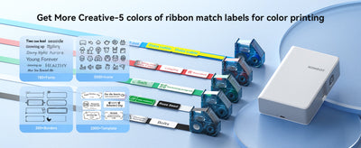 NB623 - NIIMBOT - N1 - BLUETOOTH THERMAL TRANSFER LABEL PRINTER INCL FREE WHITE LABEL & BLACK CARTRIDGE (14X50MM)