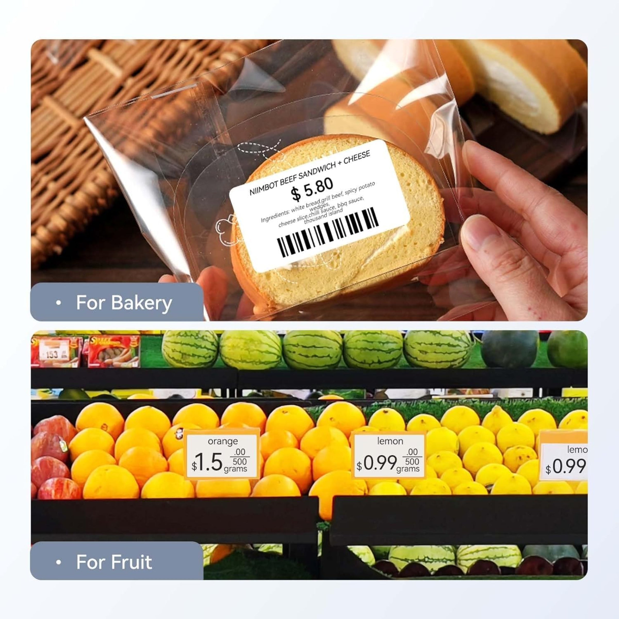 NIIMBOT - K3_W - IMPRIMANTE D'ÉTIQUETTES THERMIQUE PROFESSIONNELLE BLUETOOTH ET WIFI - INCLUT UN ROULEAU D'ÉTIQUETTES 50*30MM DE 900 ÉTIQUETTES