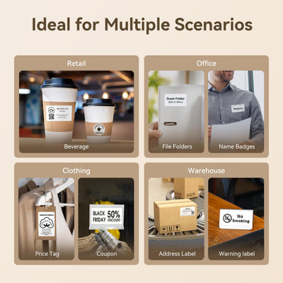 NIIMBOT - K3_W - IMPRIMANTE D'ÉTIQUETTES THERMIQUE PROFESSIONNELLE BLUETOOTH ET WIFI - INCLUT UN ROULEAU D'ÉTIQUETTES 50*30MM DE 900 ÉTIQUETTES