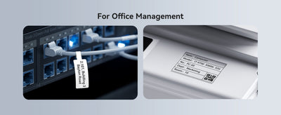 NB589 - NIIMBOT - M2_H - 300DPI THERMAL TRANSFER BLUETOOTH LABEL PRINTER - INCL BLACK RIBBON CARTRIDGE & WHITE 50X30MM LABEL - WHITE